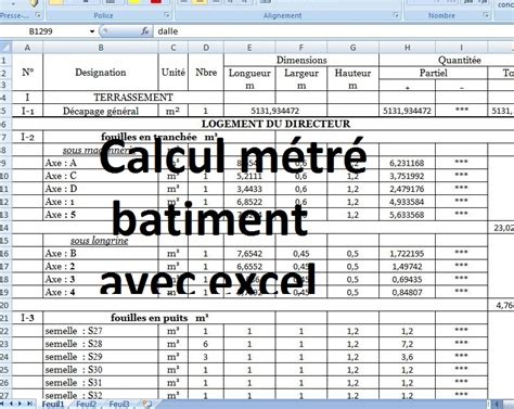 Les murs sont montés ainsi que la charpente pour finir par la toiture. Calcul métré batiment excel - avec plan dwg autocad ...