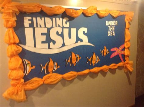 Finding Jesus Under The Sea Bulletin Board More Sunday School Rooms