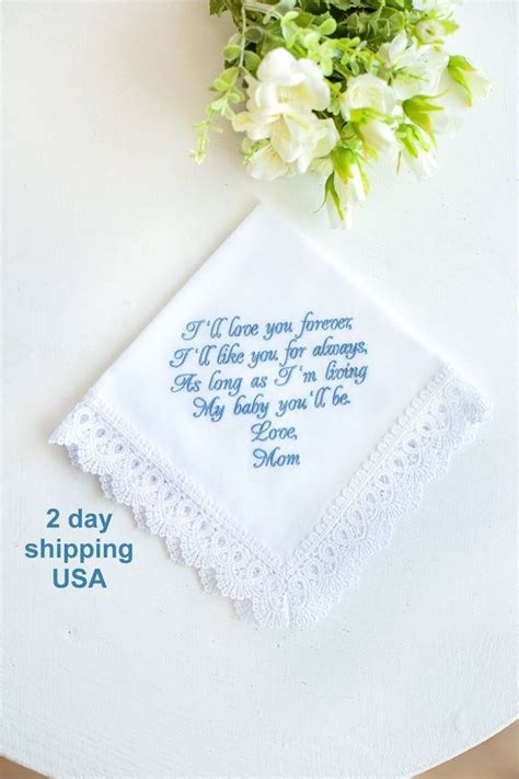Sentimental gifts for mother in law. Something Blue For Bride Gift Wedding Handkerchief from ...