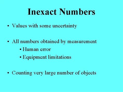 Chapter 1 5 Uncertainty In Measurement Exact Numbers