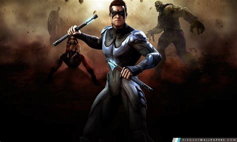 Gods Among Us Injustice Nightwing Fond Décran Hd à Télécharger