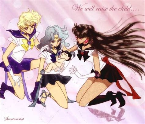 hotatu sailor saturn s rebirth uranus neptune and pluto raised hotaru in sailor moon starS 美