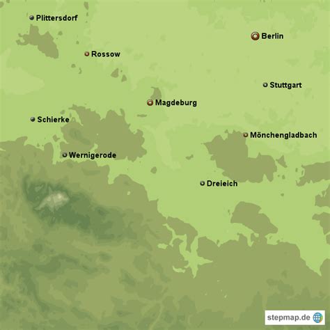 Sie können hier quer durch den harz navigieren, indem sie die navigation oben rechts benutzen. StepMap - Harz - Landkarte für Deutschland
