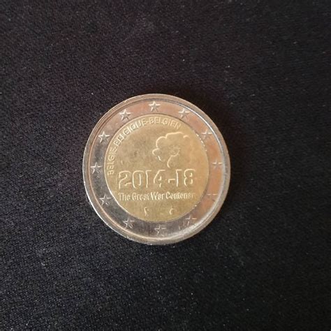Belgian 2€ Coin The Great War Centenary Rbattlefieldone