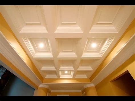 A bare ceiling can reveal wires and other things that bring down the look of a space. Tilton Box Beam Coffered Ceiling System | QUICK & EASY TO ...