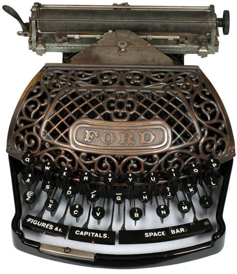 Ridiculously Wonderful 19th Century Ford Typewriter Vintage Typewriters Typewriter Antique