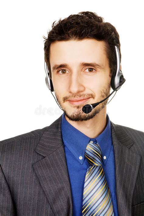 Young Customer Service Operator Stock Photo - Image of handsome ...