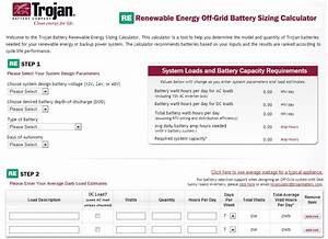 Trojan Battery Introduces Online Battery Sizing Calculator For Off Grid