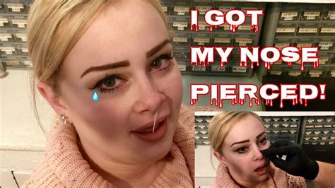 getting my nose pierced youtube