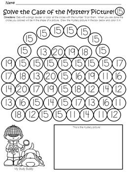 Numbers 11-20 Worksheets (Teen Numbers, Kindergarten Math) by My Study