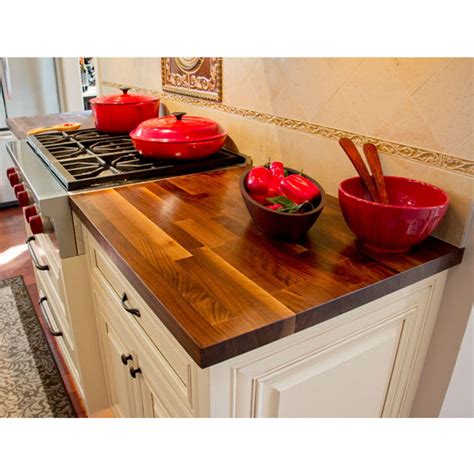 Maple, cherry, oak & walnut. Butcher Block Counter Tops - Blended Walnut 25'' Deep ...