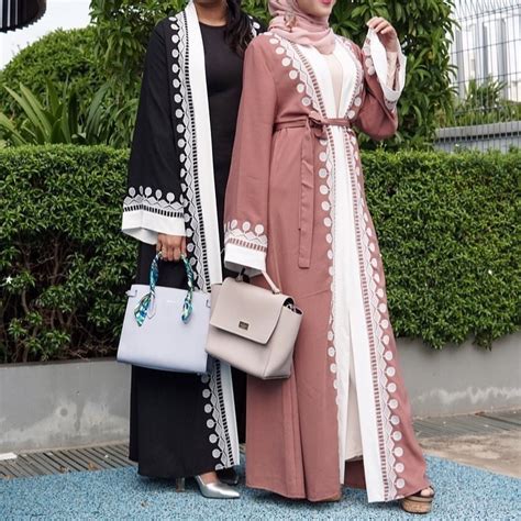 Fashion Wholesale Saudi Dubai Abaya Niqab Black Lace Modern Kimono