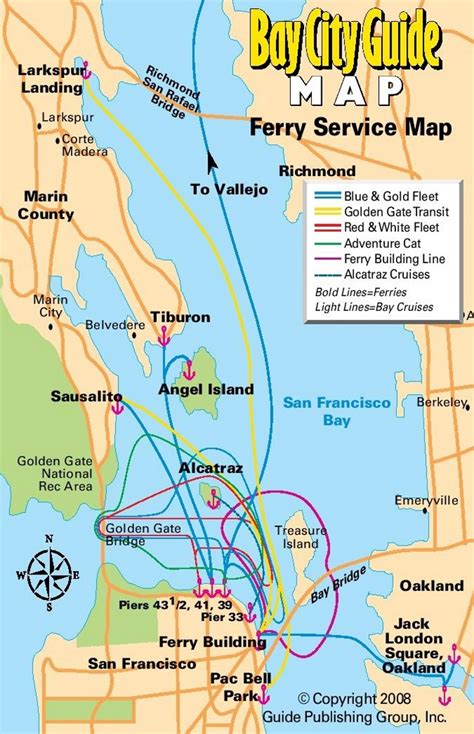 San Francisco Ferry Map Francisco Bay Ferry Routes Map