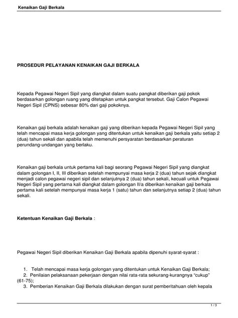 Demikian pembahasan kita mengenai cara pembuatan surat kenaikan gaji dan contoh yang bisa kamu download untuk mengajukan kenaikan gaji kepada perusahaan. Contoh Surat Permohonan Kenaikan Gaji Berkala - Contoh ...