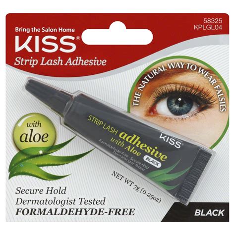 Kiss Strip Lash Adhesive With Aloe Black Shop Eyes At H E B