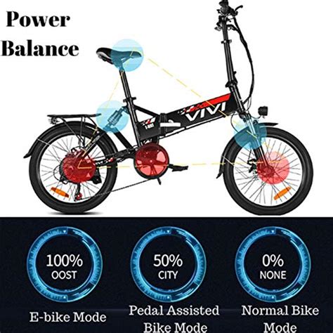 Vivi 20 Folding Electric Bike 500w Electric Bike With 48v Removable Battery 20mph Folding