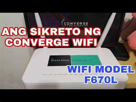 You will need to know then when you get a new router, or when you reset your router. CONVERGE FIBERX WIFI F670L | ADMIN ACCESS & CHANGING ...