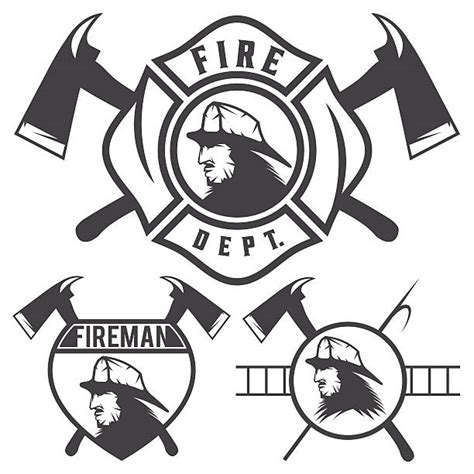 Fireman Shield Illustrations Royalty Free Vector Graphics