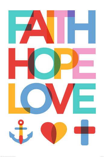 They are processes in flesh and blood. Faith hope love Poster | Sold at Europosters