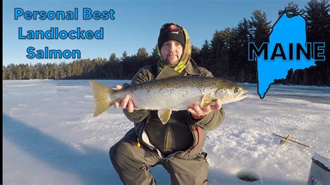 Personal Best Landlocked Salmon By 6 7 Inches Jigging Lake Trout