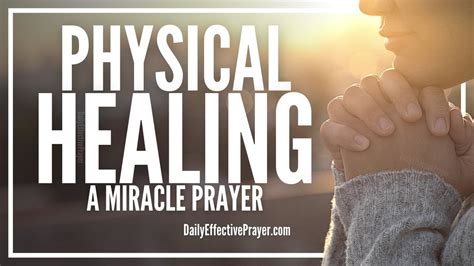Prayer For Physical Healing Christian Prayers For Healing Youtube
