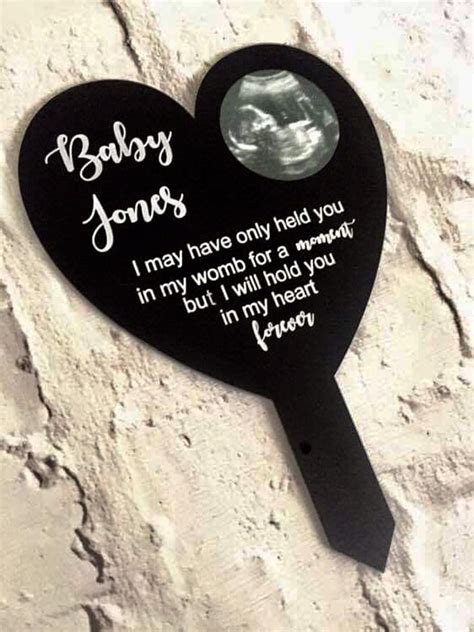 Personalised Baby Grave Memorial Miscarriage Keepsake Babyloss Etsy Uk