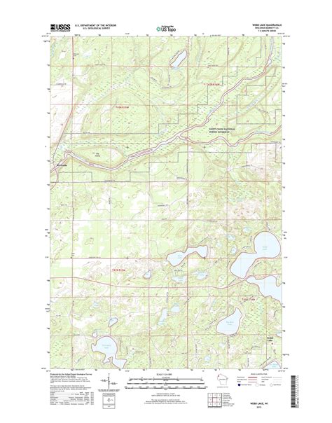 Mytopo Webb Lake Wisconsin Usgs Quad Topo Map