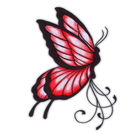 Red Butterfly Tattoo Design Butterfly Tattoo Designs Butterfly