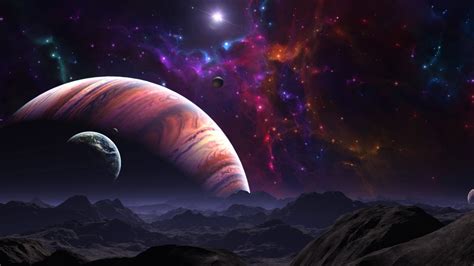 Download 1280x720 Wallpaper Galaxy Space Fantasy Planets Cosmos