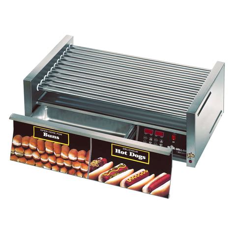 Star Grill Max 50cbde Csa 50 Hot Dog Roller Grill With Bun Drawer
