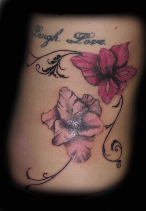 Tattoo, rib tattoo, flower tattoo, filigree tattoo, girl tattoo, color tattoo | Tattoos for ...