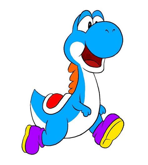 Cyan Yoshi By Victor3389 On Deviantart