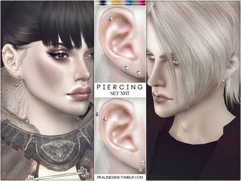 Pralinesims Piercing Set N07 Sims 4 Piercings Sims Sims 4 Cc Makeup
