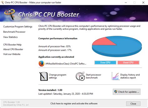 Chris Pc Cpu Booster Get The Most Processing Power From Your Cpu