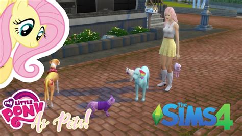Pets Yay Fluttershy Plays Sims 4 Mlp Ponies As Pets Ep 1