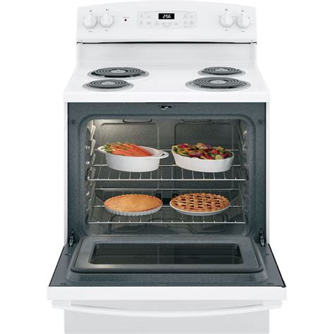Ge 30 In 4 Elements 5 Cu Ft Self Cleaning Freestanding Electric Range