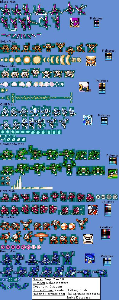 Wii Mega Man 10 Robot Masters The Spriters Resource