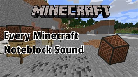 Every Minecraft Note Block Sound In Java And Bedrock Youtube