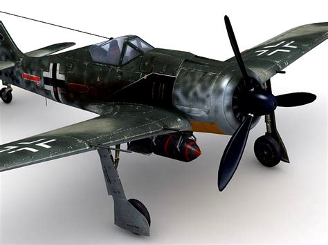 Focke Wulf 190 A3 3d Model