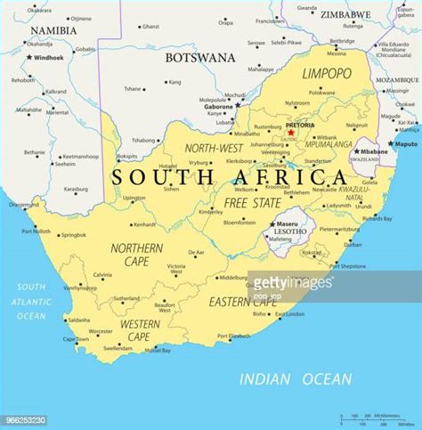 Political Map Of South Africa Photos And Premium High Res Pictures