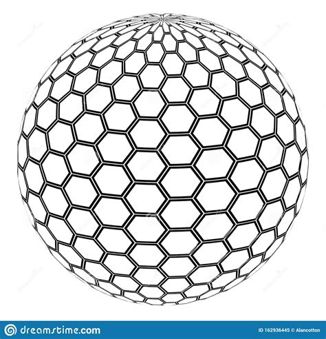 Honeycomb Sphere Stock Vector Illustration Of Background 162936445