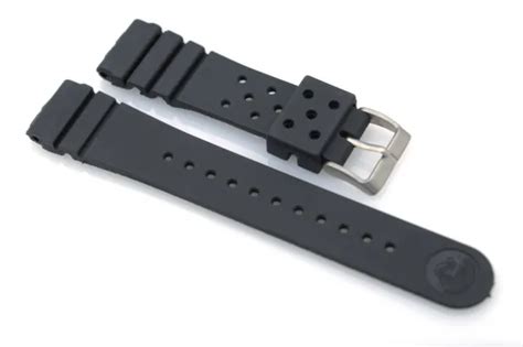 Replacement Z22 Seiko Rubber Divers Watch Band Strap 22 Mm Straight End