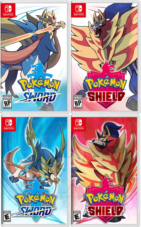 Pokemon Sword and Shield Original Cover Vs Fanart Covers : PokemonSwordAndShield