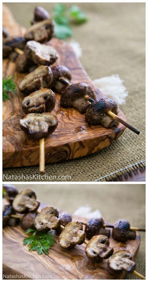 Grilled Mushroom Skewers ~ Easy Kitchen 4 All