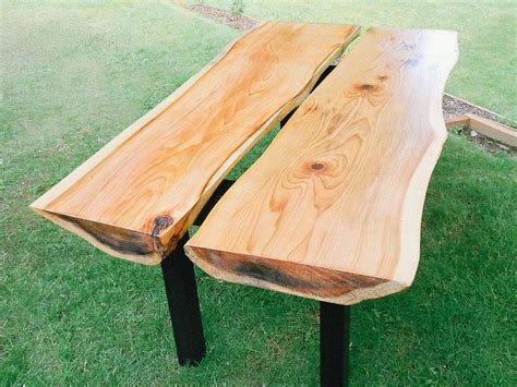 Great savings & free delivery / collection on many items. Handmade Two Cedar Slab Table by Wood Shed Production ...