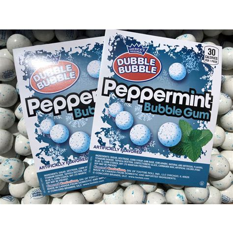 Dubble Bubble Peppermint Vending Gumballs Dubble Bubble Bulk