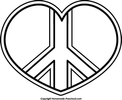 Peace And Love Coloring Pages At Free Printable