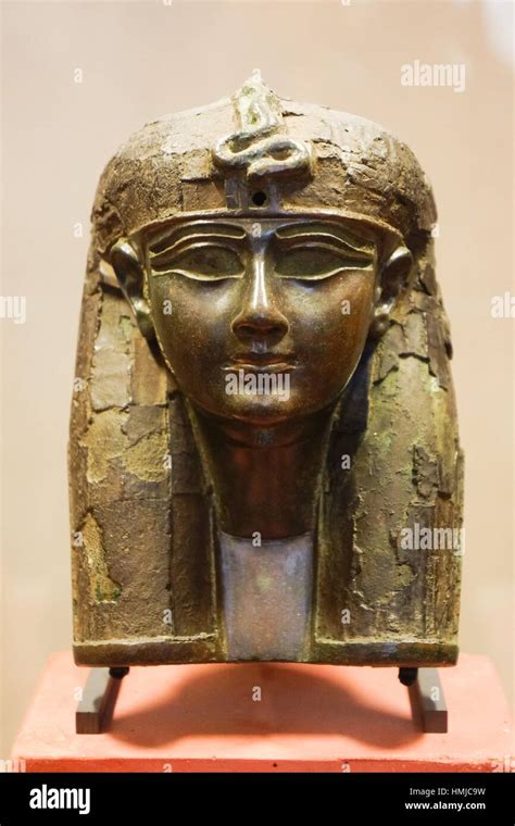 Funerary Mask Egyptian Pharaonic Collection Louvre Museum Paris