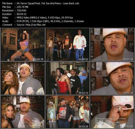 Fat Joe Videos Download Terror Squad Feat Fat Joe And Remy Music Video Lean Back