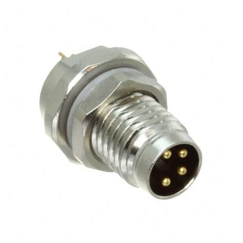 Conn Plug Male 4p Gold Sldr Cup T4032014041 000 Amp Connectors Te